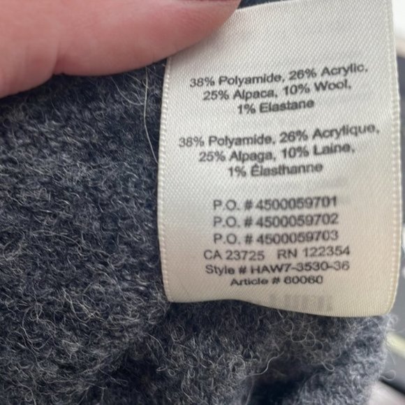 ARITZIA Wilfred Wool Alpaca Sweater Warm Cozy Minimalist Yarn Made In Italy - Picture 6 of 8